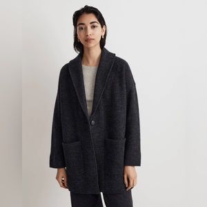 Madewell Herringbone Oversized Sweater Blazer